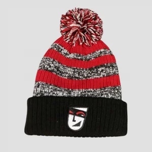 Red/Black Knit Beanie