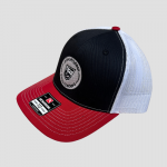 Red:White:Black cap